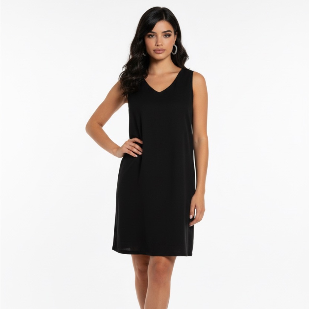 Shein‎ Curve Black Sleeveless Mini Dress Tunic Top Plus Size 1XL